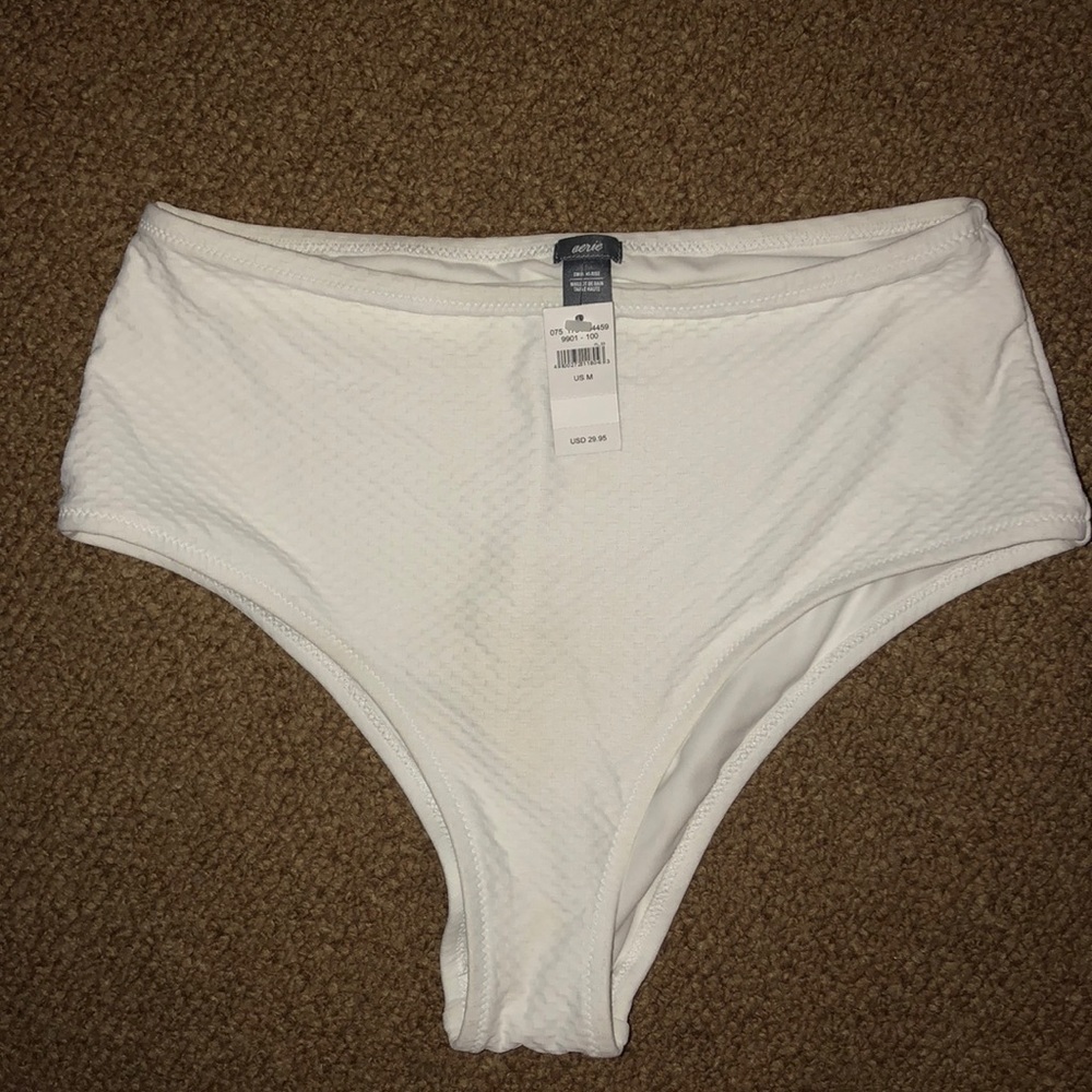 High waisted white American eagle bikini bottoms